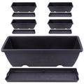 5 Sets Tree Planter Pot Supports Kitchen Planters 26X19CM Black