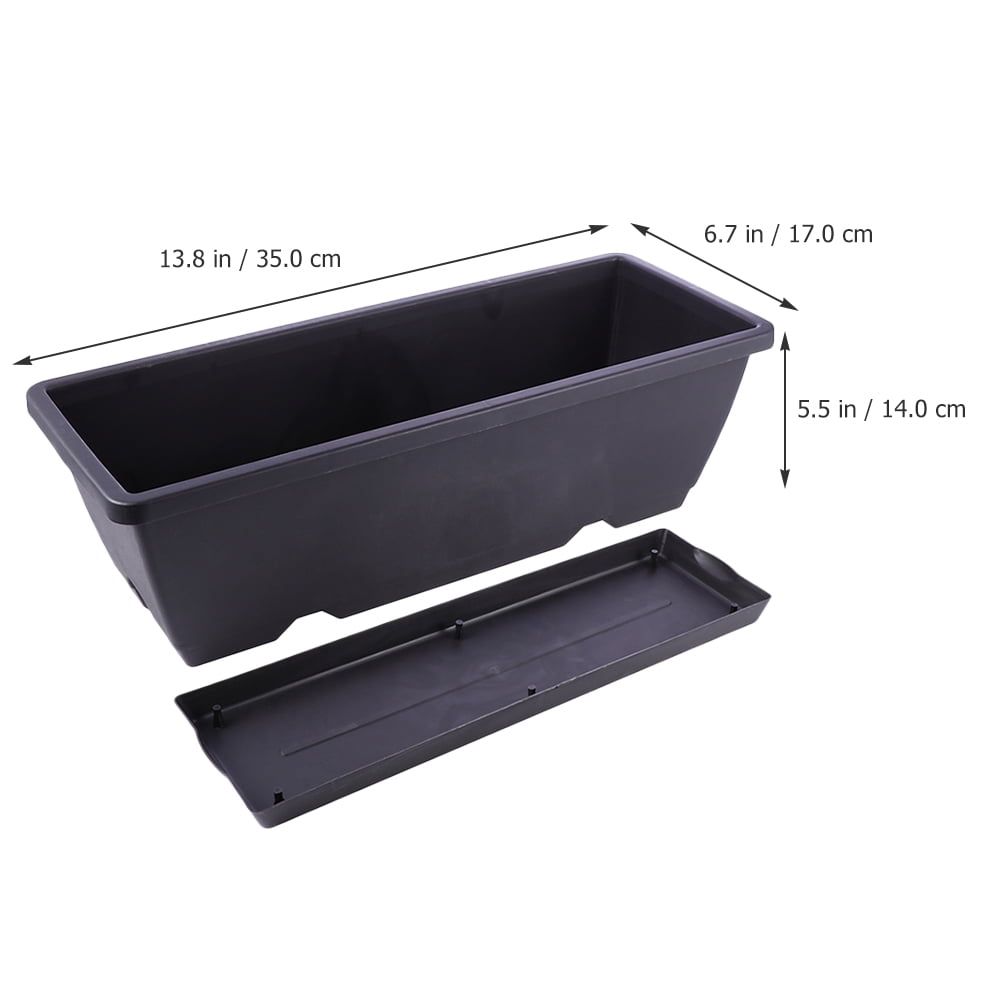 5 Sets Tree Planter Pot Supports Kitchen Planters 26X19CM Black