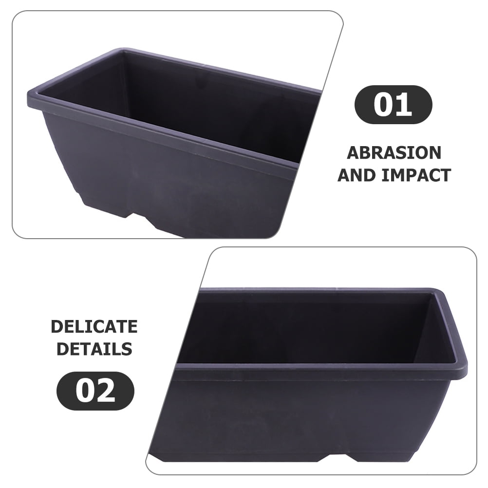 5 Sets Tree Planter Pot Supports Kitchen Planters 26X19CM Black