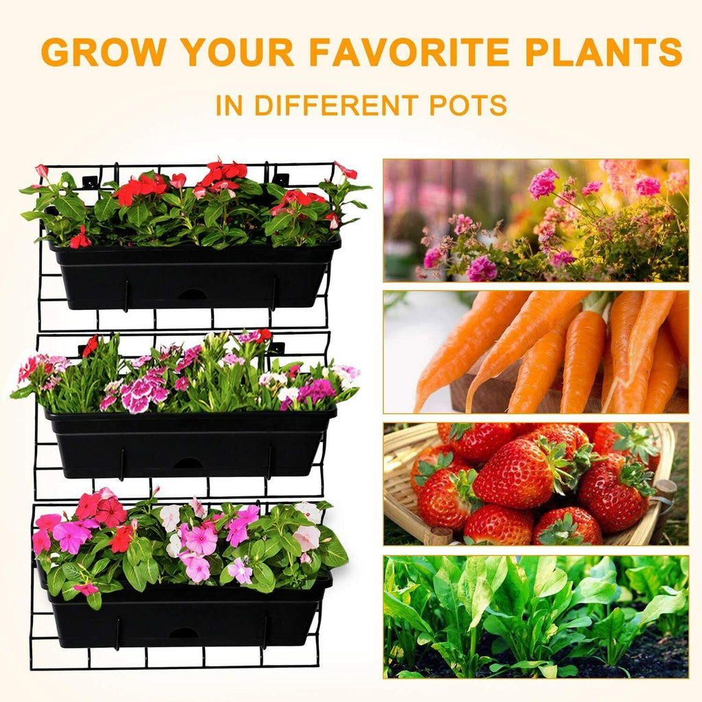 Cerbior Vertical Planter Outdoor Garden Wall Elevated Raised Bed Flower Herbs