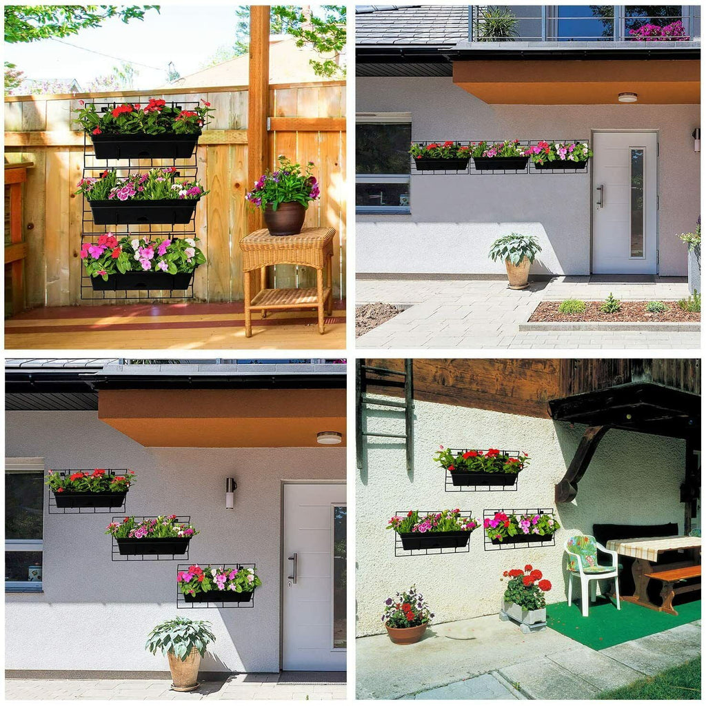 Cerbior Vertical Planter Outdoor Garden Wall Elevated Raised Bed Flower Herbs
