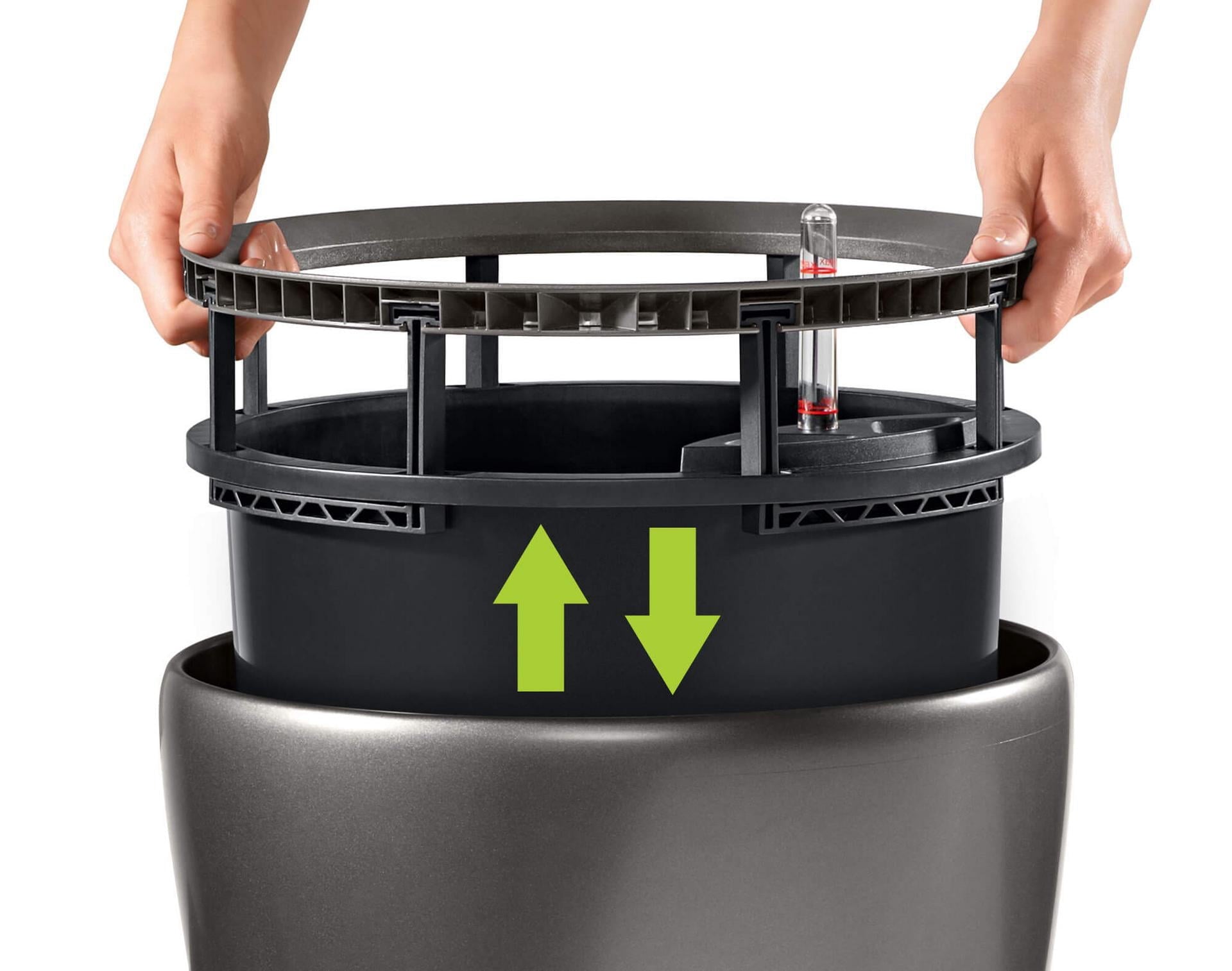 Lechuza Classico Premium Self-Watering Round Planter