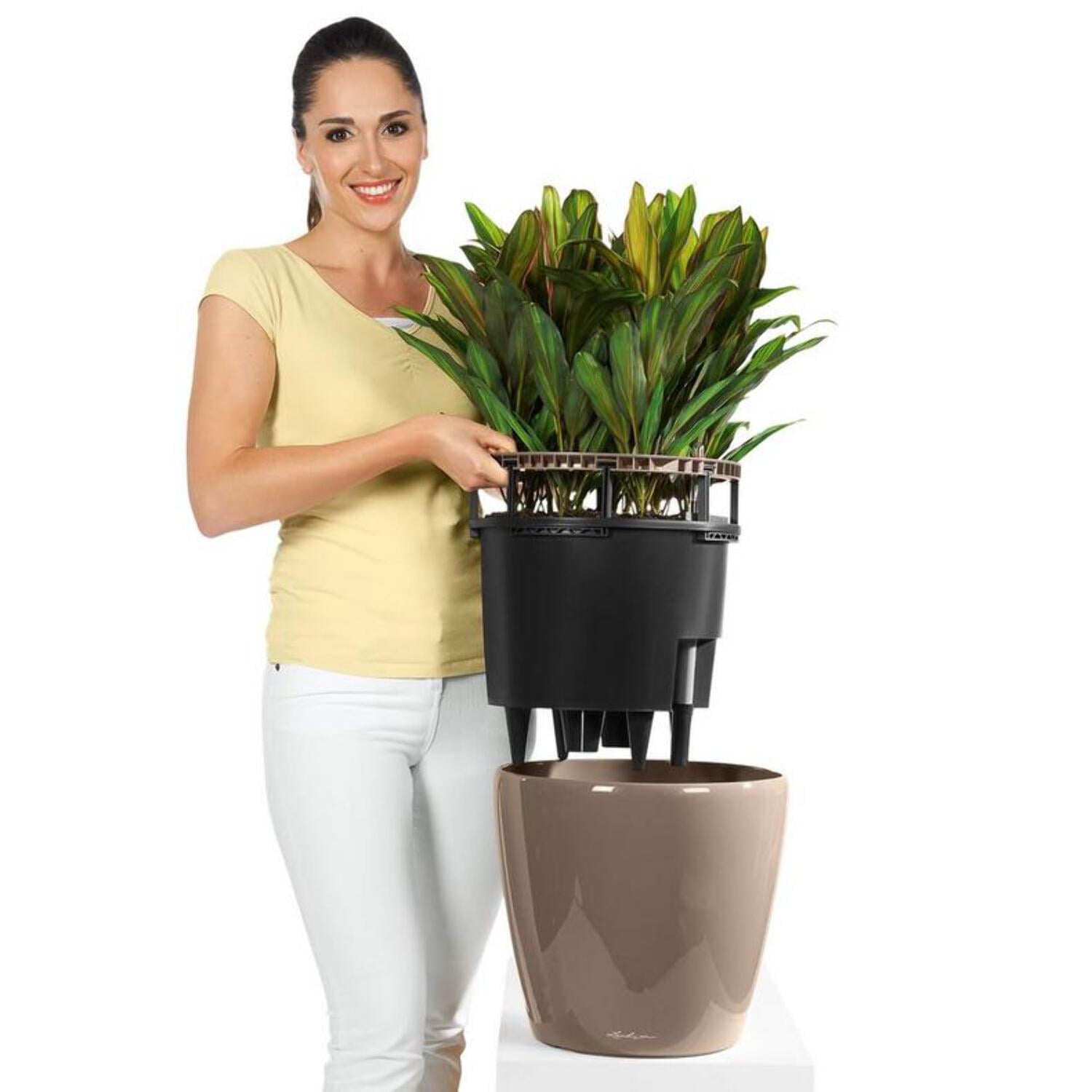 Lechuza Classico Premium Self-Watering Round Planter