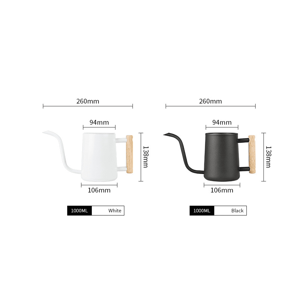 Watering Can Indoor Plants, 35 /1000 Ml Metal Stainless Steel Watering Can Pot with Long Spout for Indoor House Black