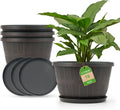 Whiskey Barrel Garden Planters 16 inch Black