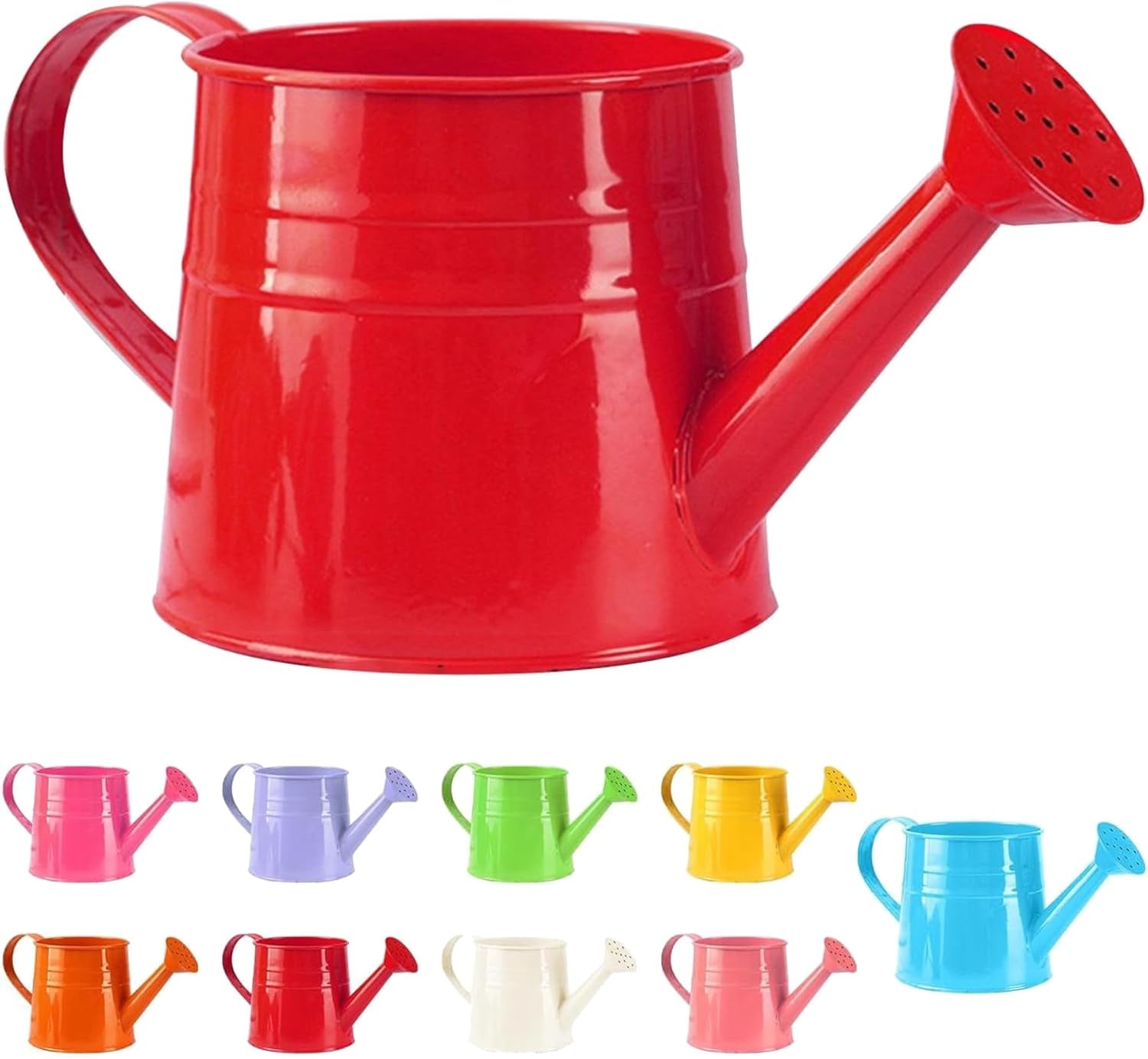 Watering Can Outdoor, 0.25 Gallon Metal Small Capacity Watering Can Indoor Plants with Sprinkler Head,Decorative Lightweight Durable Watering Cans for Garden Lawn Bonsai Greenhouse