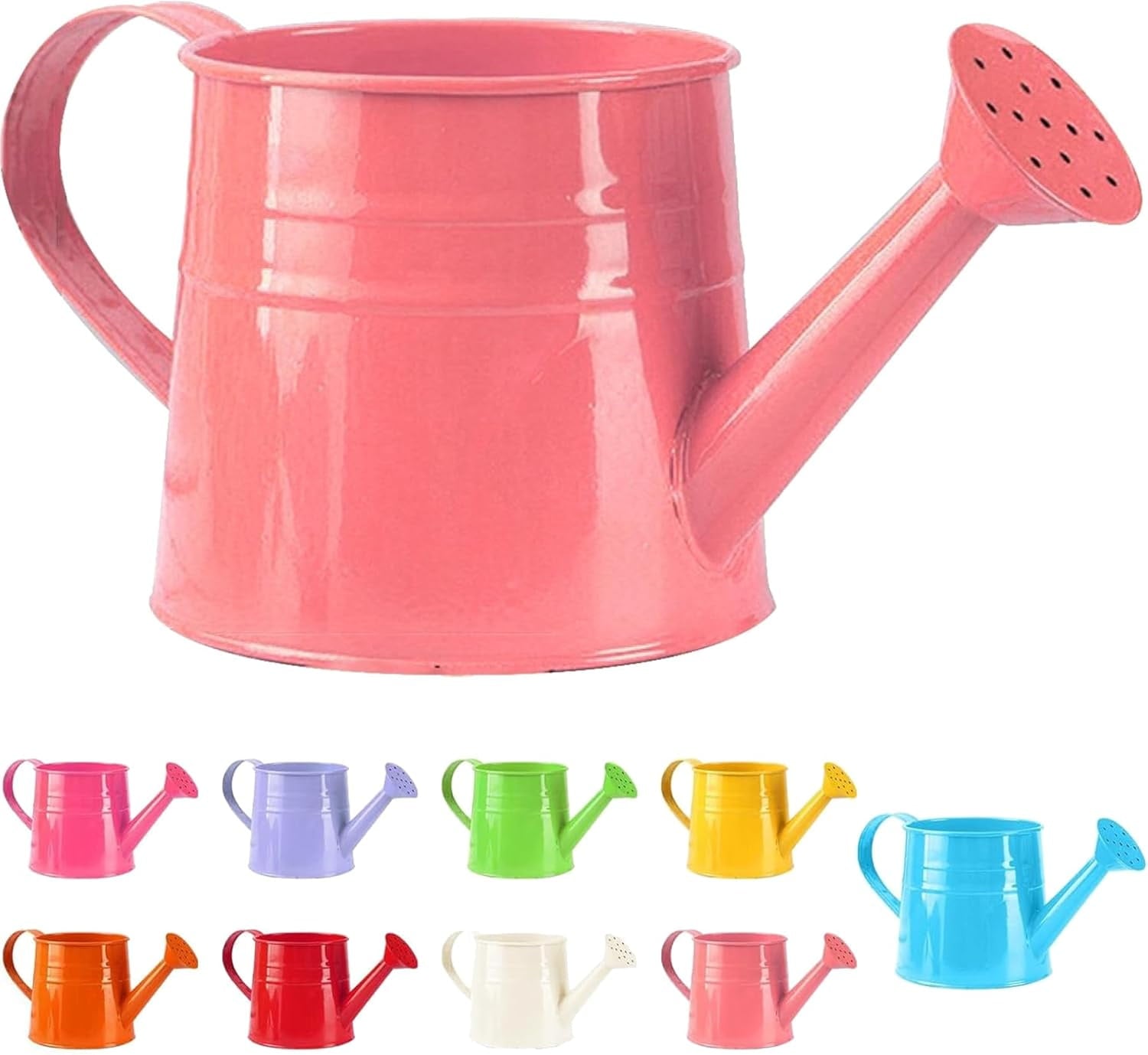 Watering Can Outdoor, 0.25 Gallon Metal Small Capacity Watering Can Indoor Plants with Sprinkler Head,Decorative Lightweight Durable Watering Cans for Garden Lawn Bonsai Greenhouse