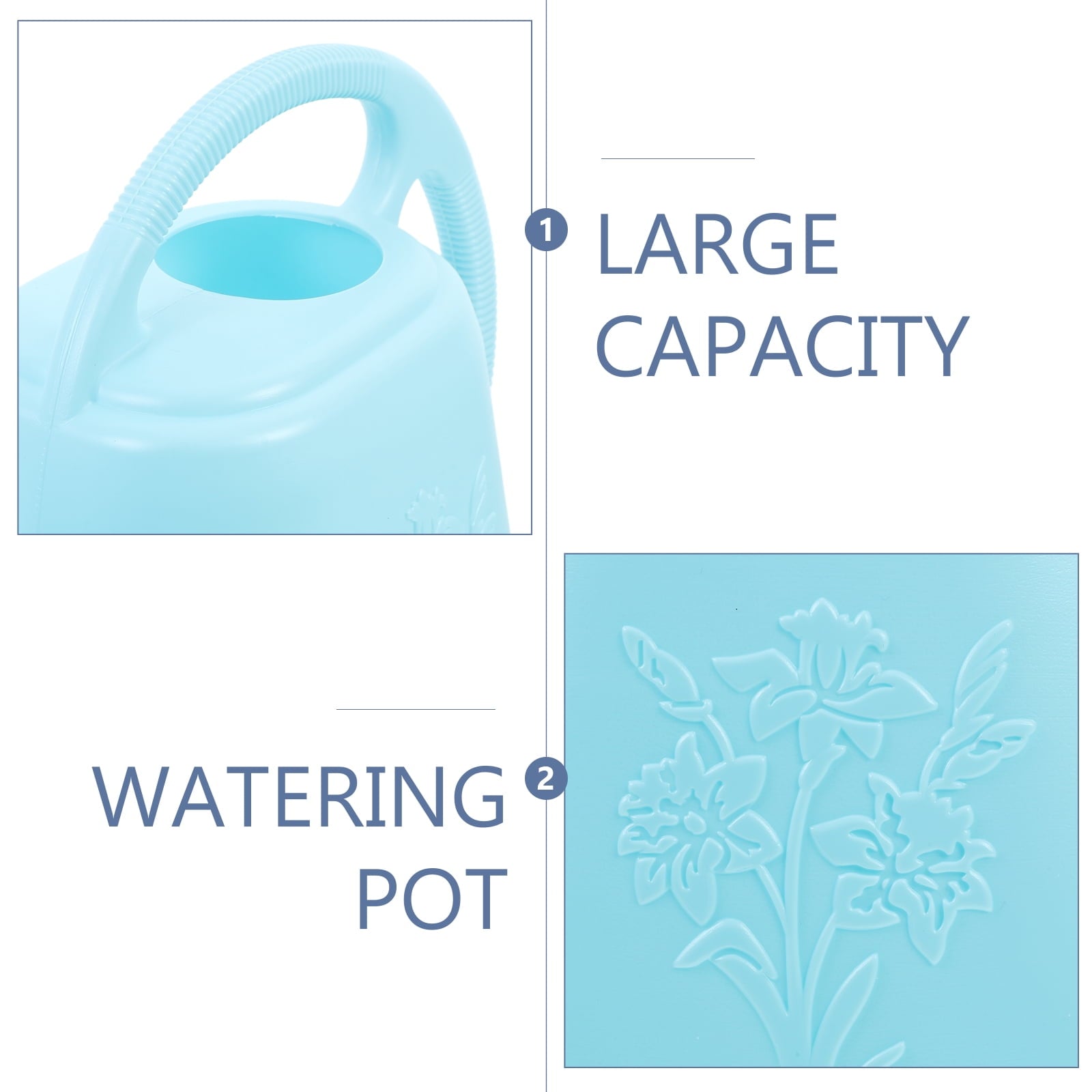 Garden Watering Can with Long Spout Watering Kettle Large Capacity 4L Gardening Water Can Plant Waterer For Outdoor Indoor Plants