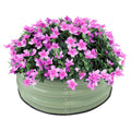 2 Pack Round Metal Garden Planter Raised Flowers Bed Sheet Raised Planter Box for Outdoor Vegetables Fruits Planting