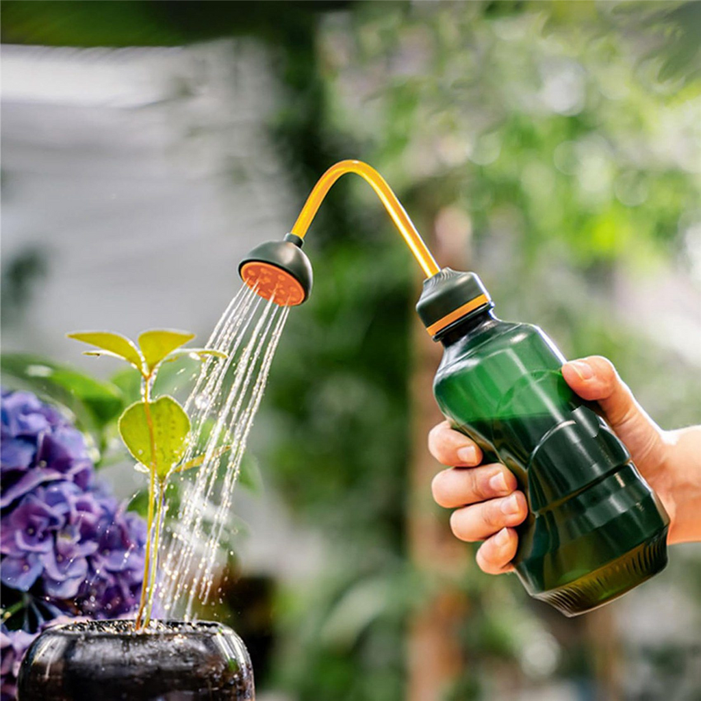 2X Watering Can for Seedlings, Small Watering Can for House Plant Garden Flower 0.45L Green,2 x Watering Can,Green