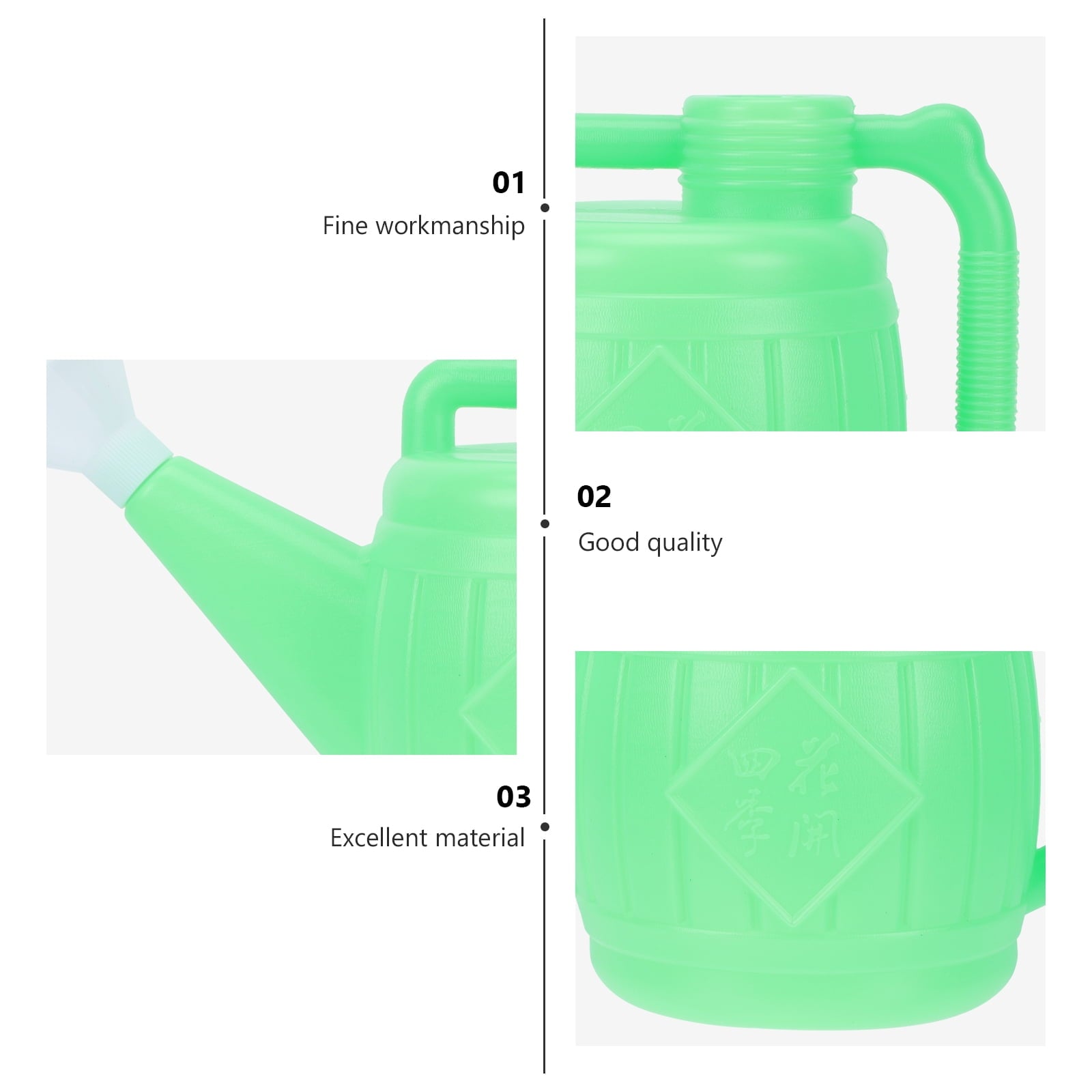 unbranded Plastic Watering Can Spray Indoor Plants Sprinkler Kettle Green