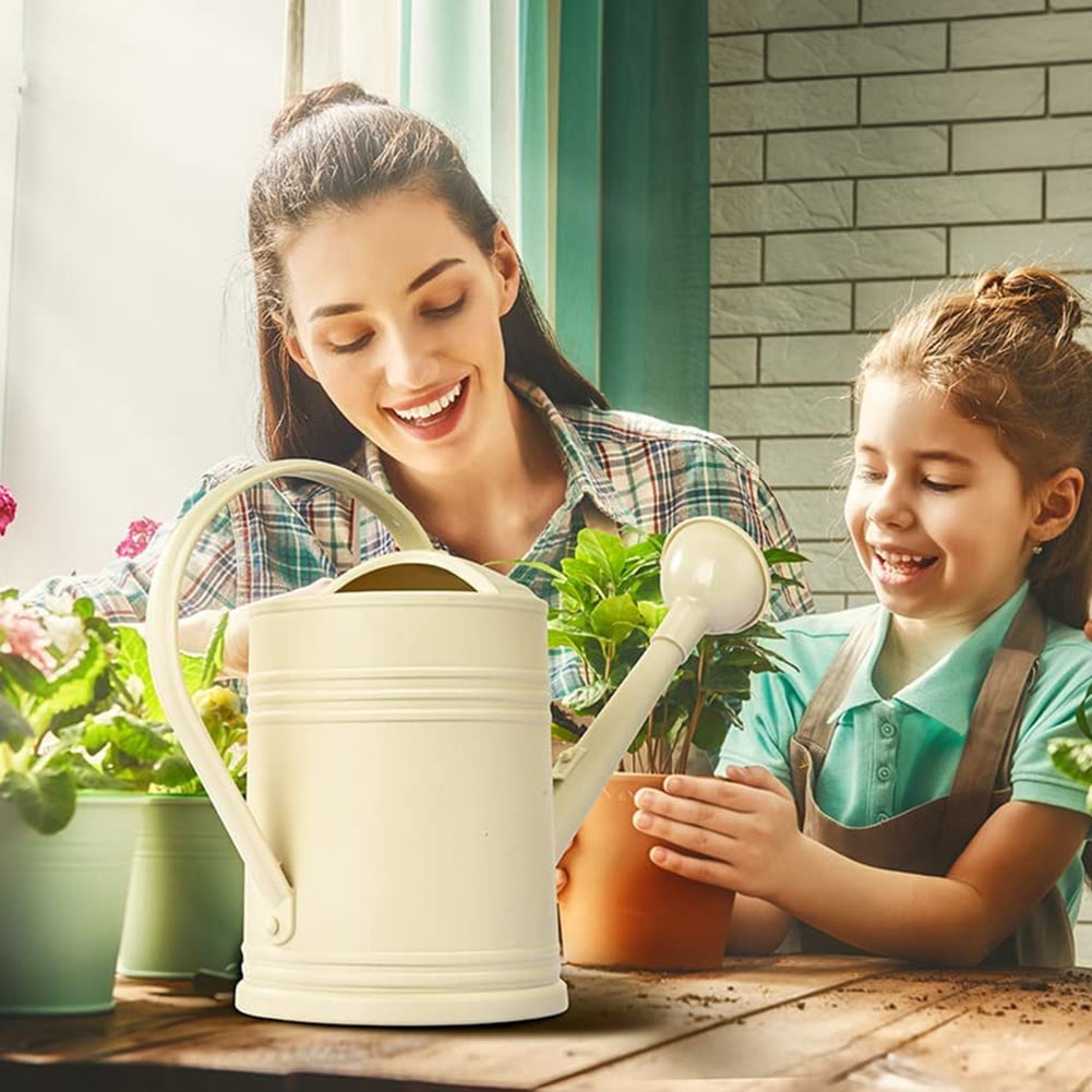 Watering Can for Indoor Plants, Flower Watering Can Outdoor for House Plants Garden Flower, Indoor Long Spout,Beige