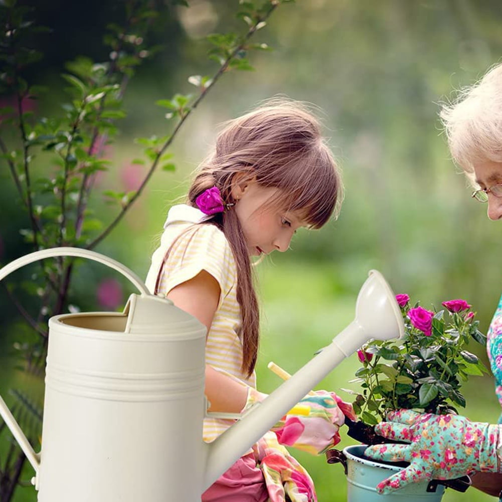 Watering Can for Indoor Plants, Flower Watering Can Outdoor for House Plants Garden Flower, Indoor Long Spout,Beige