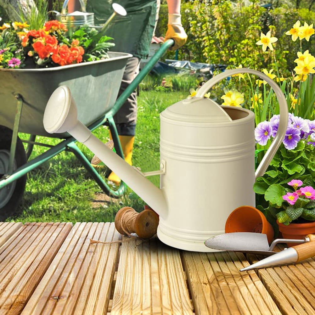 Watering Can for Indoor Plants, Flower Watering Can Outdoor for House Plants Garden Flower, Indoor Long Spout,Beige