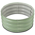 Round Metal Planter, Raised Garden Bed, Raised Planter Box for Planting for Growing Vegetables, Fruits, Flowers, Herbs, and Other Plants (23.62*11.02in)