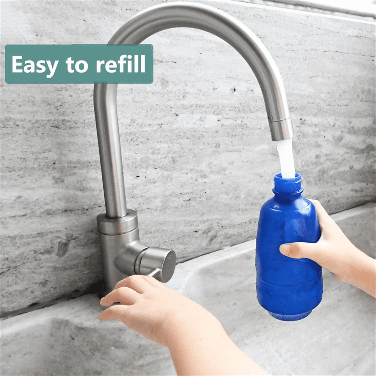 Watering Can for Seedlings, Small Watering Can for House Plant Garden Flower 0.45L Blue