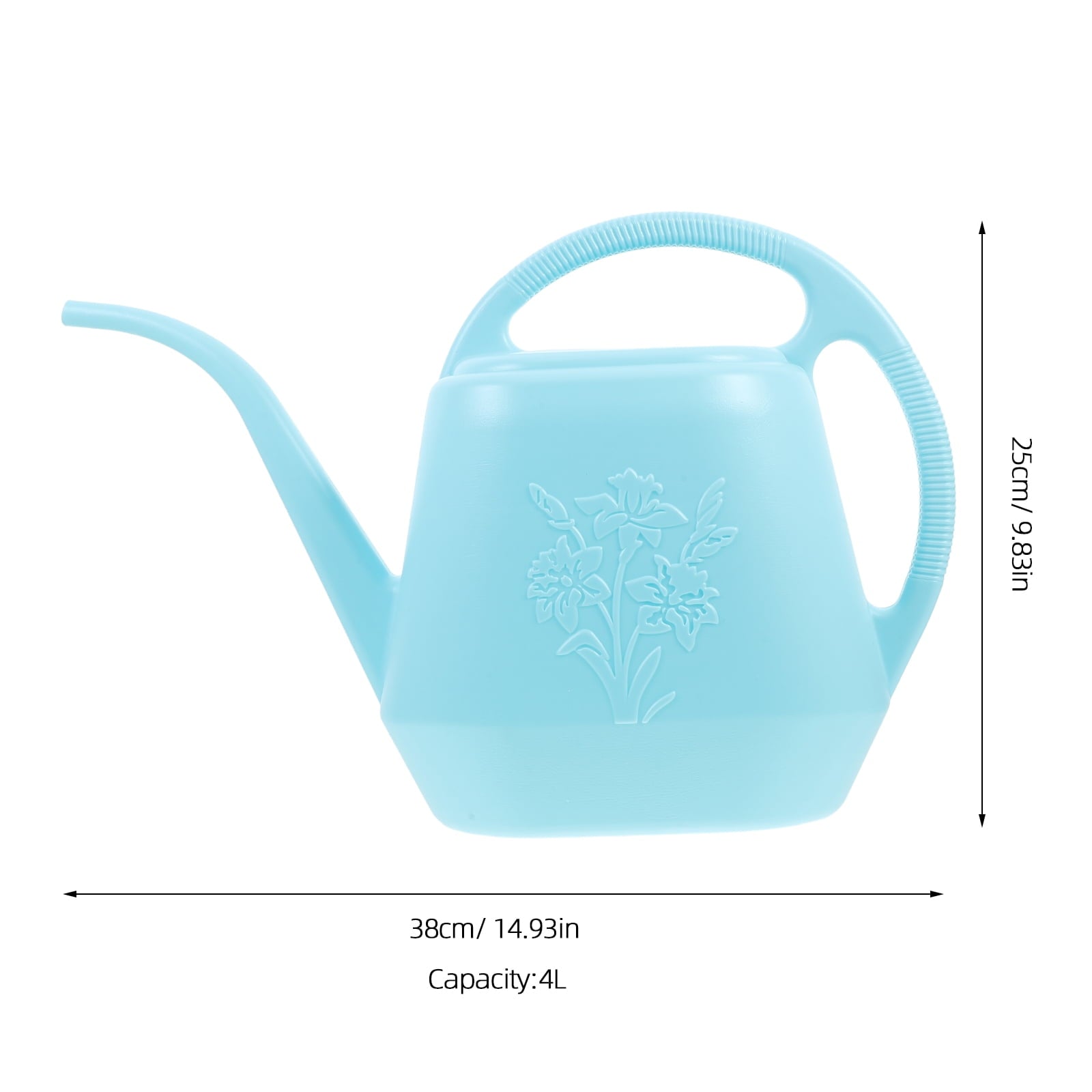 Watering Can for Indoor Plants Watering Kettle with Long Spout Large Capacity 4L Gardening Water Can For Outdoor Indoor Plants