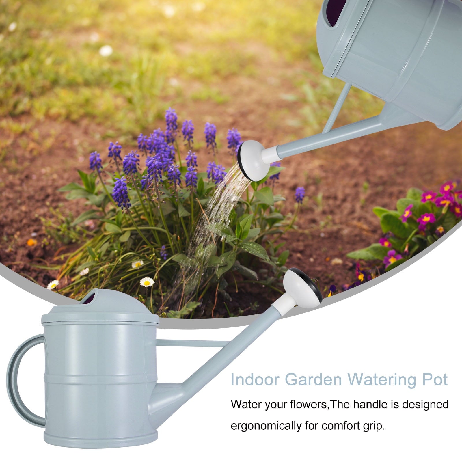 unbranded Flower Pot Sprinkler Watering Can Plant and Spout Jugs Large Pots Child Blue