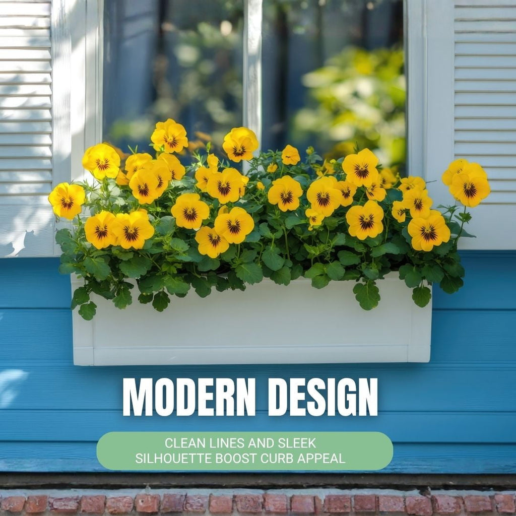 18” Paintable Flower Box – Weather-Resistant for Sheds and Playhouses