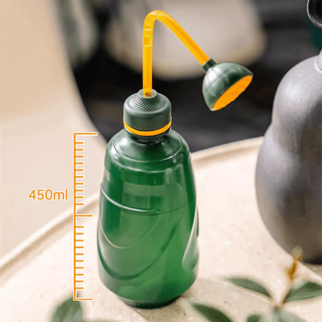 Watering Can for Seedlings, Small Watering Can for House Plant Garden Flower 0.45L Green