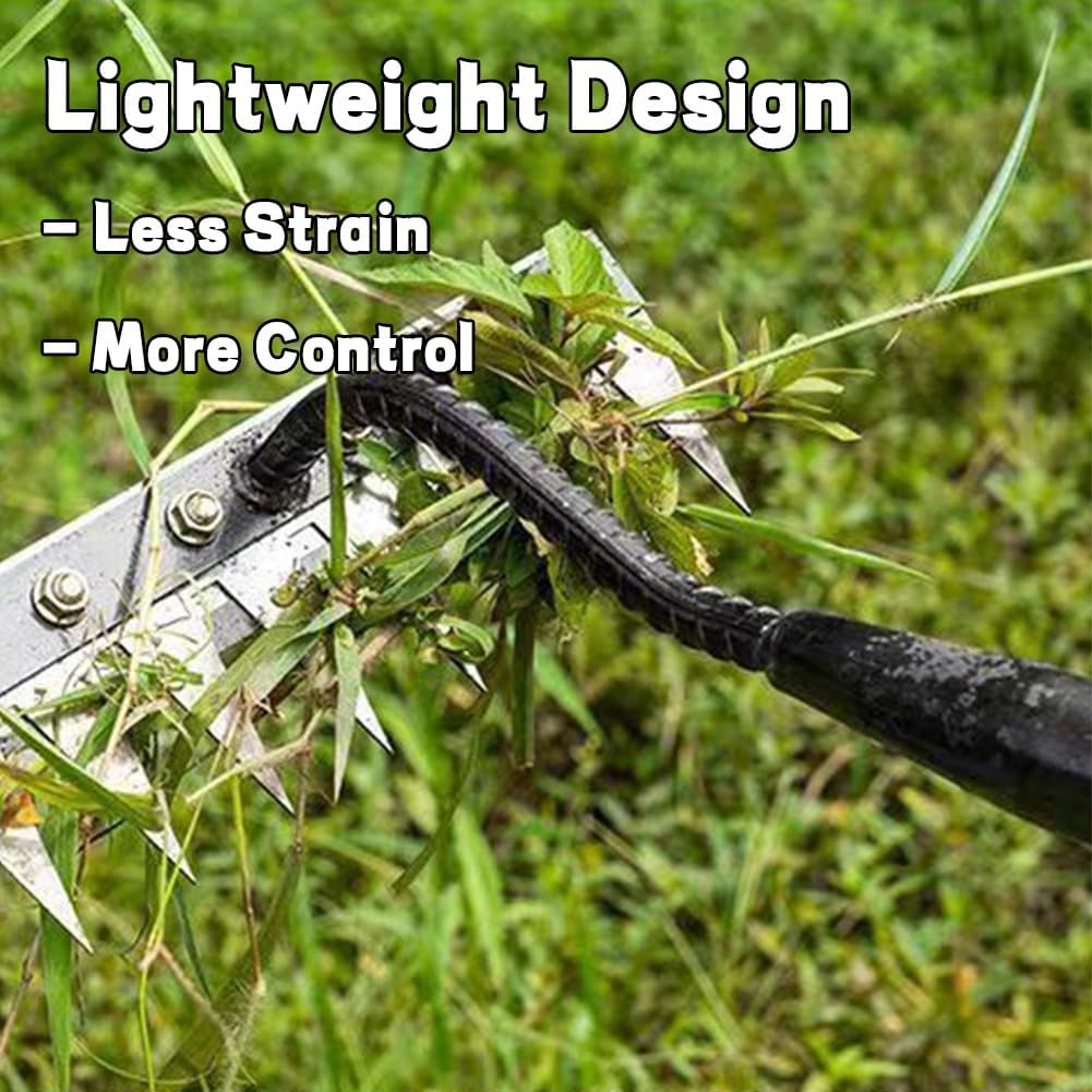 Iron Rake 2.0 - Upgraded Iron Weeding Rake for Gardening and Weeding, Heavy Duty Carbon Steel Rakes with 5/6/7/8 Teeth for Lawn Loosening, Dethatching in Tight Spaces (7 Teeth)