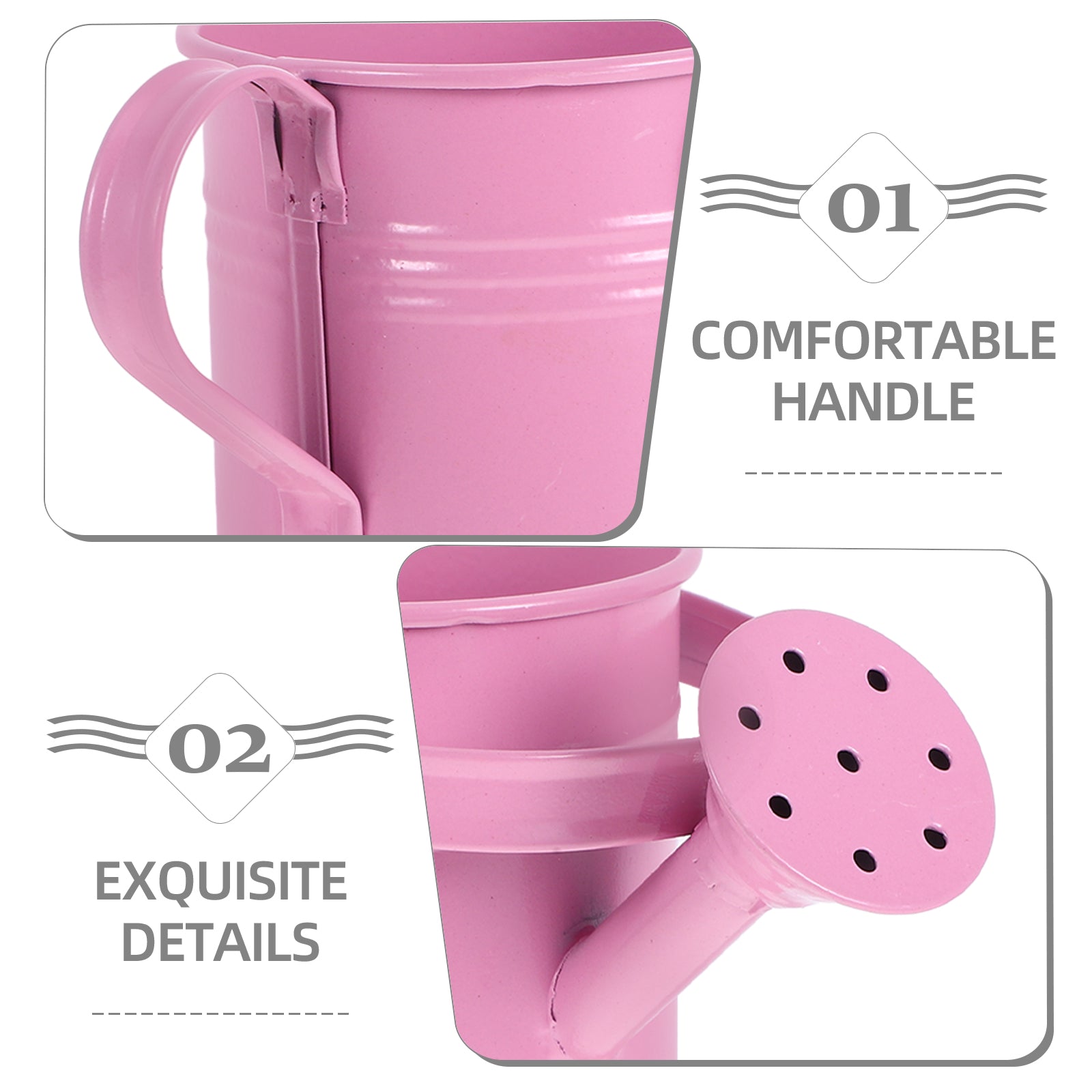 Small Watering Can Bucket for Flowers Succulents 1 Set Kids Friendly Flower Watering Pot