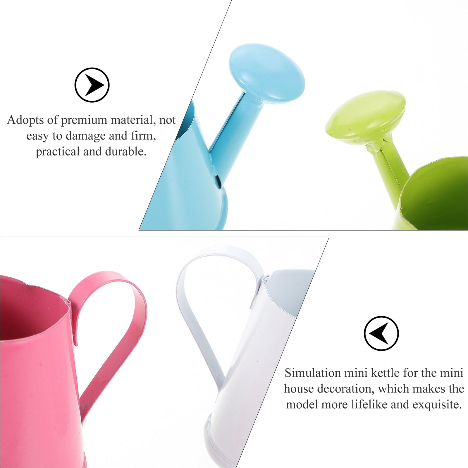 6 Pcs Mini Kettle Watering Cans Furnishing Stuff Toys Retro Child
