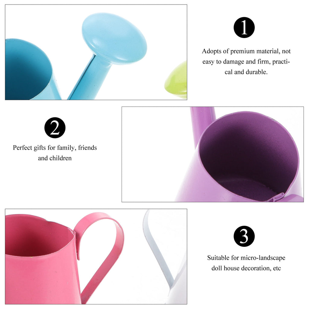 6 Pcs Mini Kettle Watering Cans Furnishing Stuff Toys Retro Child