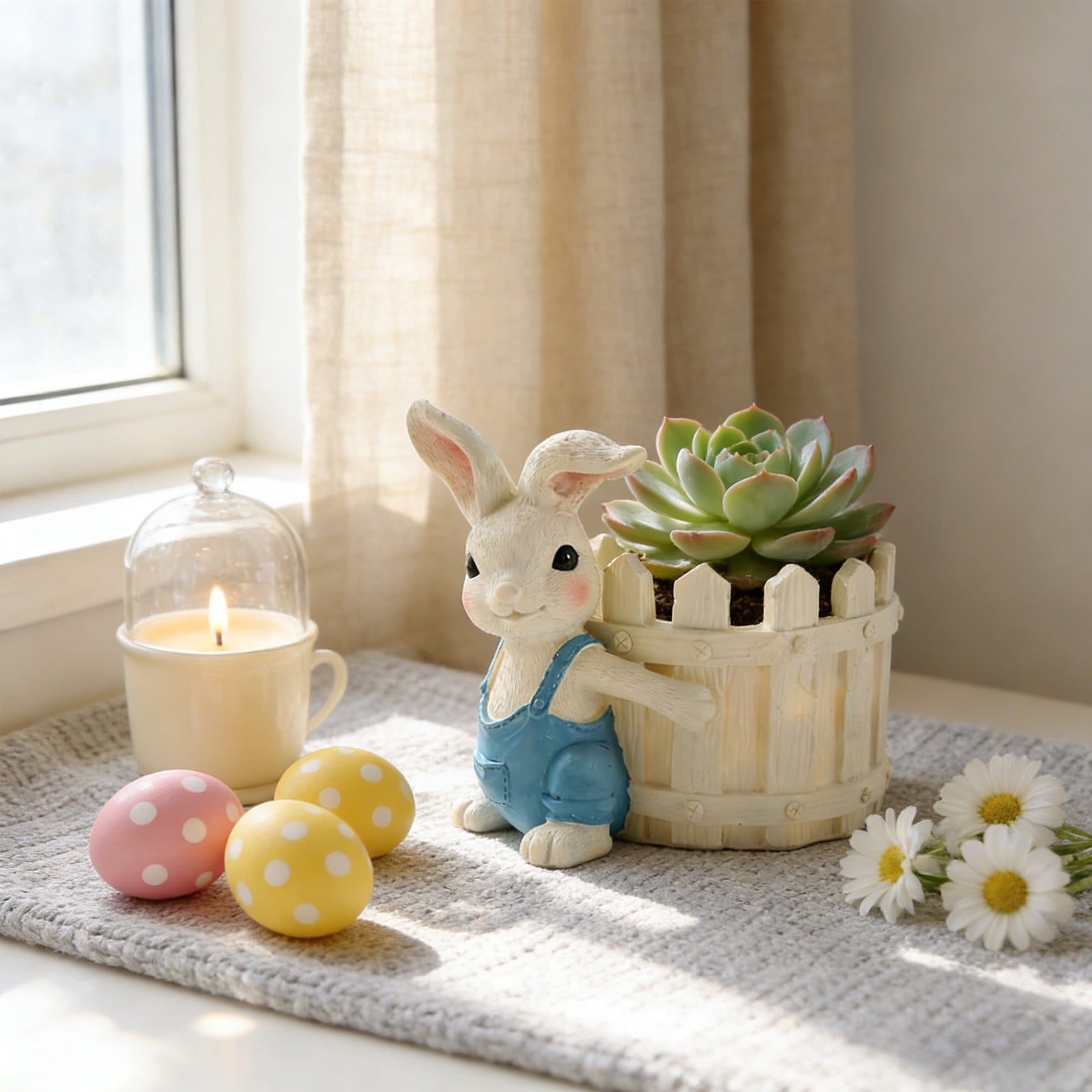 Generic Spring Festival Bunny Shaped Flower Pot Gift for Mom