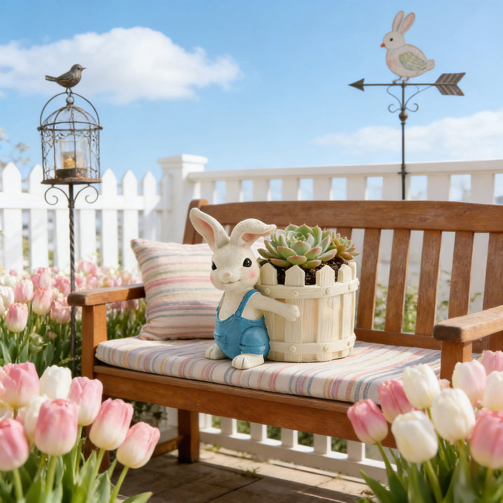 Generic Spring Festival Bunny Shaped Flower Pot Gift for Mom