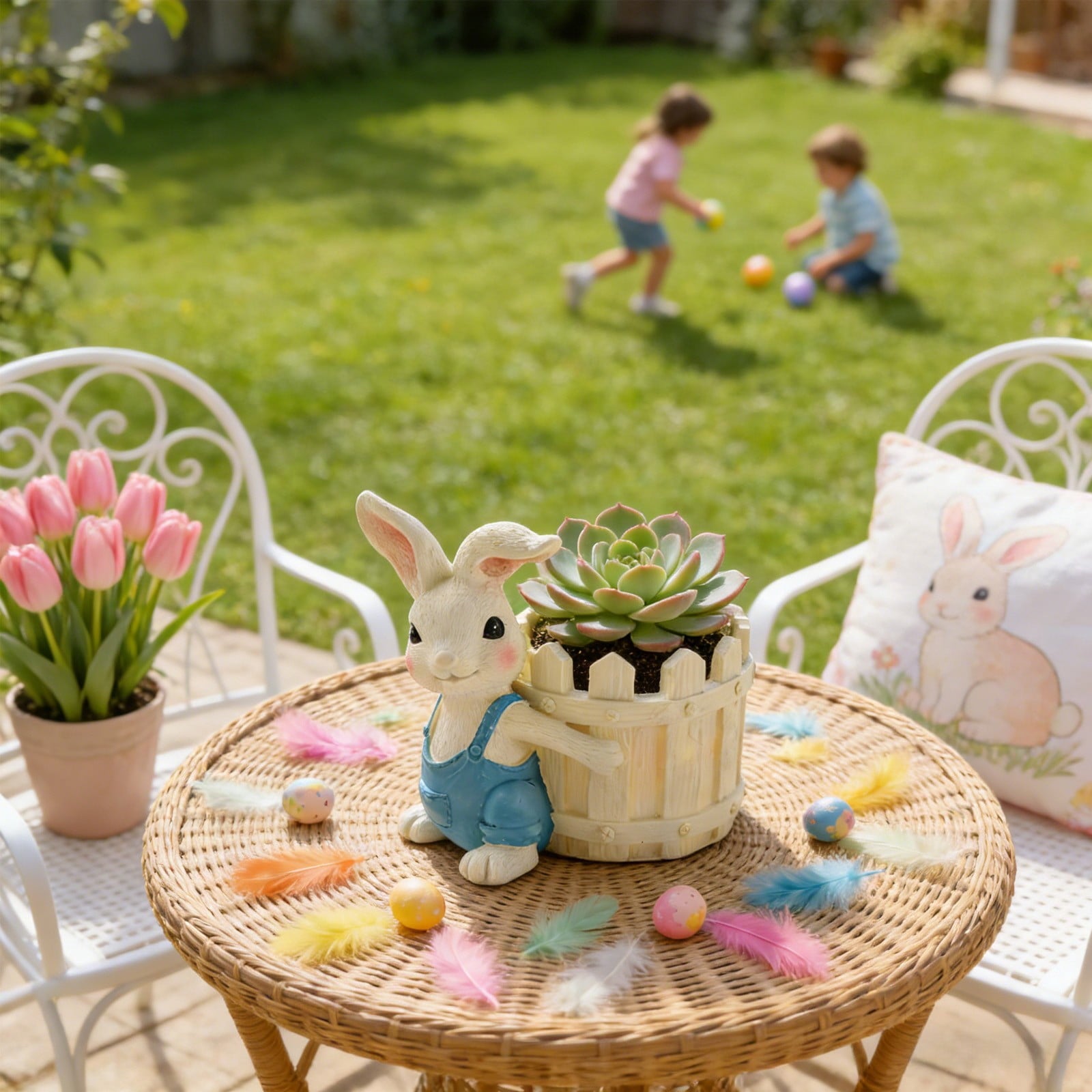 Generic Spring Festival Bunny Shaped Flower Pot Gift for Mom