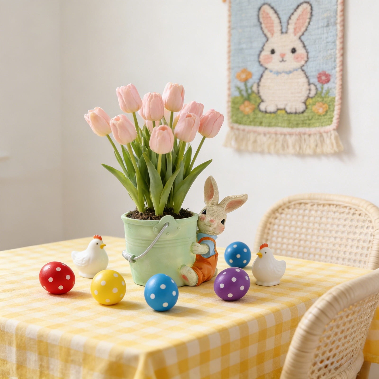 Generic Spring Festival Bunny Shaped Flower Pot Gift for Mom
