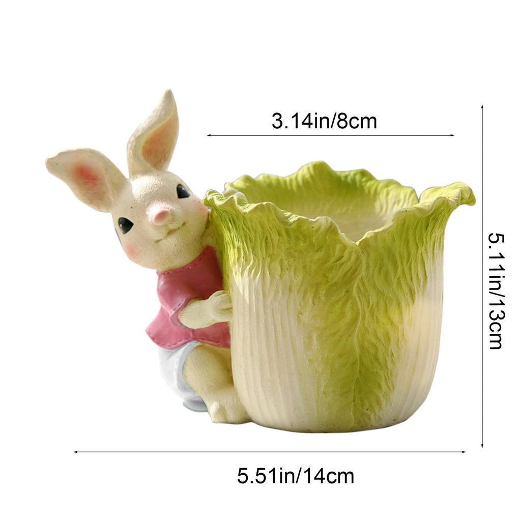 Generic Spring Festival Bunny Shaped Flower Pot Gift for Mom