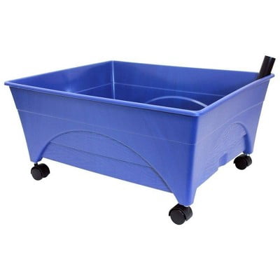 Raised Bed Grow Box Rectangular Outdoor Planter 24"x20"x11": UV-Protected, Mobile, Self-Watering